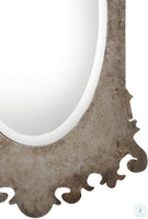 Vitravo Oxidized Silver Oval Mirror