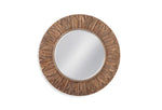 Mirror-Bronze Leaf Circle 38X38