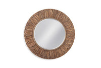 Mirror-Bronze Leaf Circle 38X38