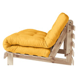 Karup Design Schlafsofa Roots 140 I Safrangelb Webstoff 140x83x105 cm mit Schlaffunktion