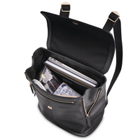 Ladies Leather Flap Backpack