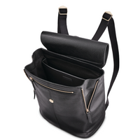 Ladies Leather Flap Backpack