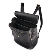 Ladies Leather Flap Backpack