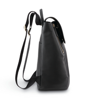 Ladies Leather Flap Backpack