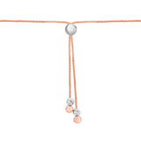 14k White and Rose Gold Lariat Necklace (26 in.)