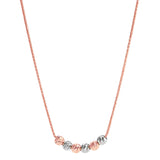 14k White and Rose Gold Lariat Necklace (26 in.)