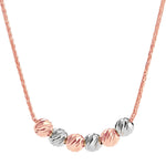 14k White and Rose Gold Lariat Necklace (26 in.)