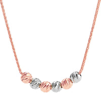 14k White and Rose Gold Lariat Necklace (26 in.)