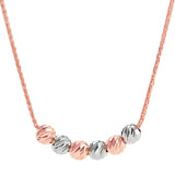 14k White and Rose Gold Lariat Necklace (26 in.)