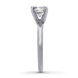 Certified Diamond Round-Cut Ring 1-1/2 carats 14K White Gold