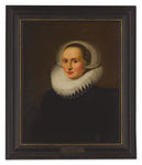 ATTRIBUTED TO LODEWIJK VAN DER HELST | PORTRAIT OF A LADY, HALF LENGTH, FACING LEFT, IN A WHITE RUFF