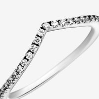 Sparkling Wishbone Ring