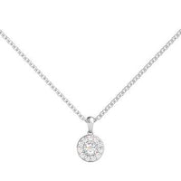 1/4 CT. TW. DIAMOND ILLUSION PENDANT IN 10K WHITE GOLD