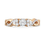 SHARE HELZBERG DIAMOND MASTERPIECE® 5/8 CT. TW. DIAMOND ENGAGEMENT RING IN 18K ROSE GOLD