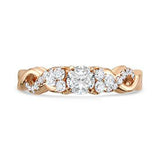 SHARE HELZBERG DIAMOND MASTERPIECE® 5/8 CT. TW. DIAMOND ENGAGEMENT RING IN 18K ROSE GOLD