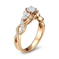 SHARE HELZBERG DIAMOND MASTERPIECE® 5/8 CT. TW. DIAMOND ENGAGEMENT RING IN 18K ROSE GOLD