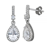 LAB-CREATED WHITE SAPPHIRE EARRING, PENDANT & RING GIFT SET IN STERLING SILVER
