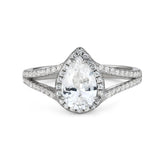 LAB-CREATED WHITE SAPPHIRE EARRING, PENDANT & RING GIFT SET IN STERLING SILVER