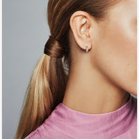 Copy of Pavé Snake Chain Pattern Hoop Earrings