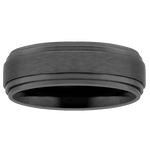Black Titanium Comfort Fit Ring (8mm)