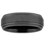 Black Titanium Comfort Fit Ring (8mm)