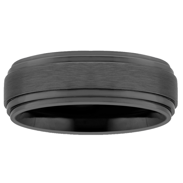 Black Titanium Comfort Fit Ring (8mm)