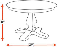Weston 48" Round Dining Table