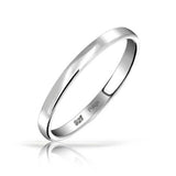 925 Sterling Silver Couples Wedding Band Ring Or Thumb Toe Ring 3MM