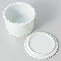 WHITE PORCELAIN STORAGE L