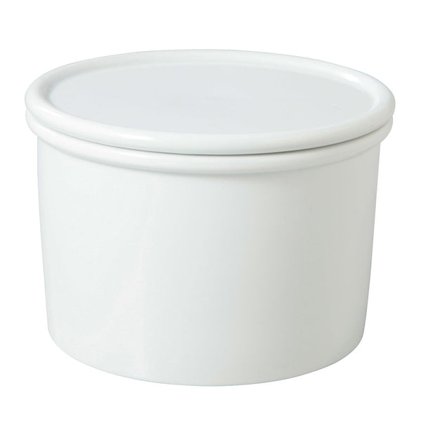 WHITE PORCELAIN STORAGE L