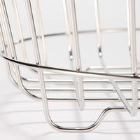 STAINLESS STEEL LAUNDRY BASKET L