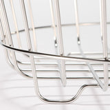 STAINLESS STEEL LAUNDRY BASKET L