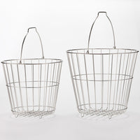 STAINLESS STEEL LAUNDRY BASKET L