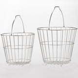 STAINLESS STEEL LAUNDRY BASKET L