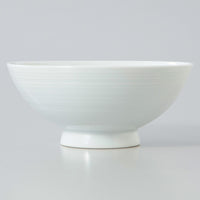 WHITE PORCELAIN RICE BOWL L