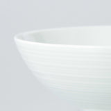 WHITE PORCELAIN RICE BOWL L