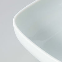 WHITE PORCELAIN SQUARE BOWL L