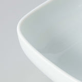 WHITE PORCELAIN SQUARE BOWL L