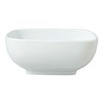WHITE PORCELAIN SQUARE BOWL L