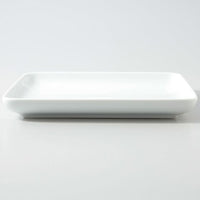WHITE PORCELAIN SQUARE DISH L