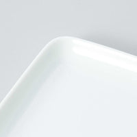 WHITE PORCELAIN SQUARE DISH L