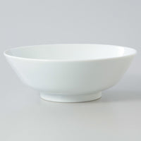 WHITE PORCELAIN NOODLE BOWL