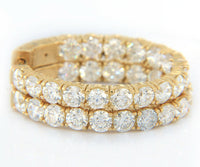 8.39ctw Round Diamond Inside-Out Hoop Earrings in 18K