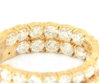 8.39ctw Round Diamond Inside-Out Hoop Earrings in 18K