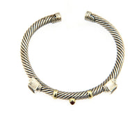 David Yurman Renaissance, Citrine and Tourmaline Cuff Bracelet, 925 and 14kt