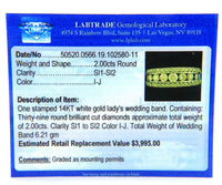2.00ctw Diamond Three Row Anniversary Band Ring in 14K