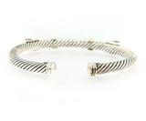 David Yurman Renaissance, Citrine and Tourmaline Cuff Bracelet, 925 and 14kt