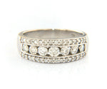 2.00ctw Diamond Three Row Anniversary Band Ring in 14K