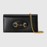 Portafoglio Gucci 1955 Horsebit con catena