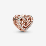 Copy of Sparkling Entwined Hearts Charm